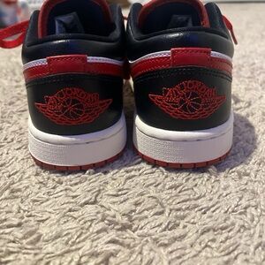 Nike Air Jordan Black and Red Athletic Shoes